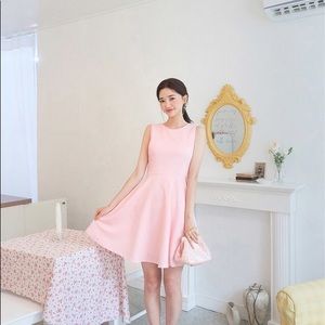 Pink Mini Flare Dress